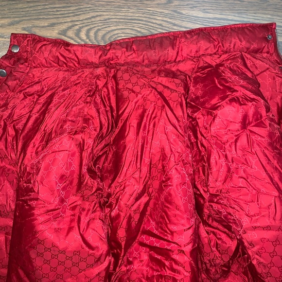 Men’s Reversible Red Puffer Bubble Coat XL